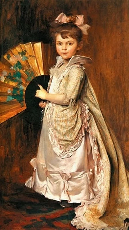 Ritratto di bambina con ventaglio